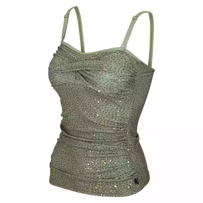 Regatta Aceana II Tankini-Top Für Damen - Dunkelgrün 3 Regatta Aceana II Tankini-Top Für Damen - Dunkelgrün