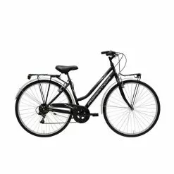 ADRIATICA Cityfahrrad 28 Zoll MOVIE Lady, Schwarz