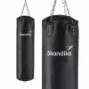 SKANDIKA Boxsack - Fitness - Schwarz - 120 Cm / 33 Kg Für Muay Thai, Kickboxen Und MMA