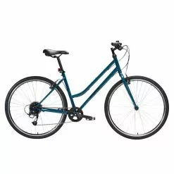 Cross Bike 28 Zoll Riverside 120 Tiefer Einstieg Petrolblau
