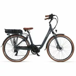 Beaufort Elektrisches Damenfahrrad, Bea, 44 Cm, Mittelmotor, 7 Gang, Grau