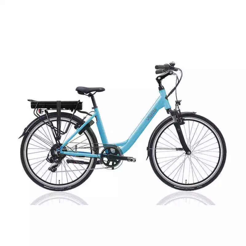 Villette Elektrisches Damenfahrrad, Le Village, 26", 43 Cm, 7 Gänge, Kohlegrau 4 Villette Elektrisches Damenfahrrad, Le Village, 26", 43 Cm, 7 Gänge, Kohlegrau – Bild 2