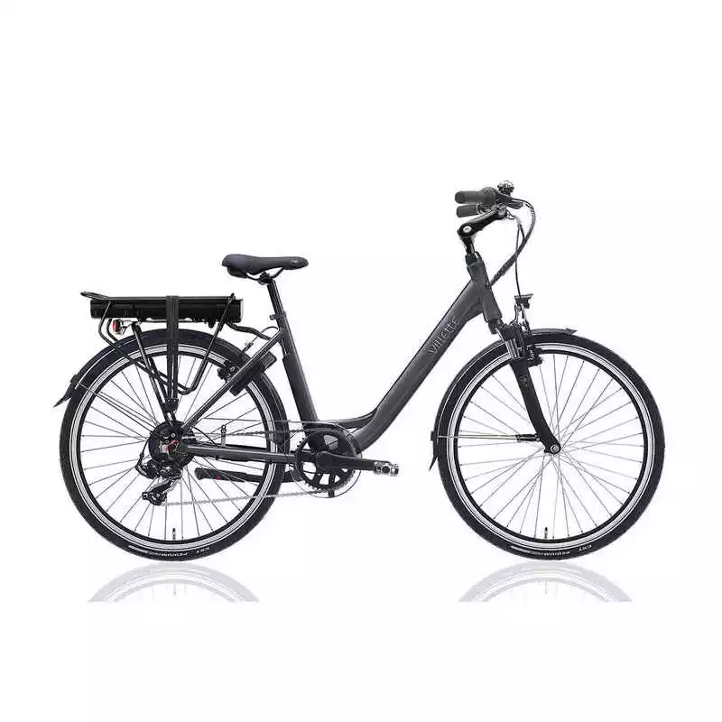 Villette Elektrisches Damenfahrrad, Le Village, 26", 43 Cm, 7 Gänge, Kohlegrau 3 Villette Elektrisches Damenfahrrad, Le Village, 26", 43 Cm, 7 Gänge, Kohlegrau