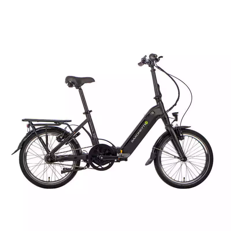 Saxonette Elektrisches Faltrad, Compact Premium Plus, Mittelmotor, Nxs 7, Schwarz 3 Saxonette Elektrisches Faltrad, Compact Premium Plus, Mittelmotor, Nxs 7, Schwarz