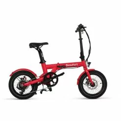 Beaufort Elektro Faltrad Bobbie, 33 Cm, 16 Zoll, 6 Gang, Rot