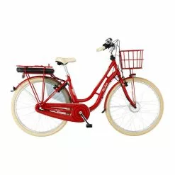 Fischer Bike FISCHER City E-Bike CITA RETRO 2.0 Rot Glänzend 28 Zoll RH 48 Cm 317 Wh