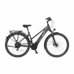 Fischer Bike FISCHER Damen Trekking E-Bike VIATOR 5.0i Grau 28 Zoll RH 44 Cm 504 Wh