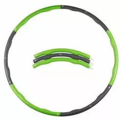 Matchu Sports Fitnessreifen - Hula Hoop Reifen - Sportreifen - Grün/Grau - 1,2 Kg