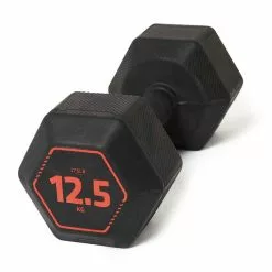 CORENGTH Hantel Krafttraining Crosstraining Hex Dumbbell 12,5 kg - Schwarz