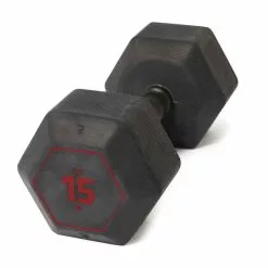 CORENGTH Hantel Krafttraining Crosstraining Hex Dumbbell 15 kg - Schwarz