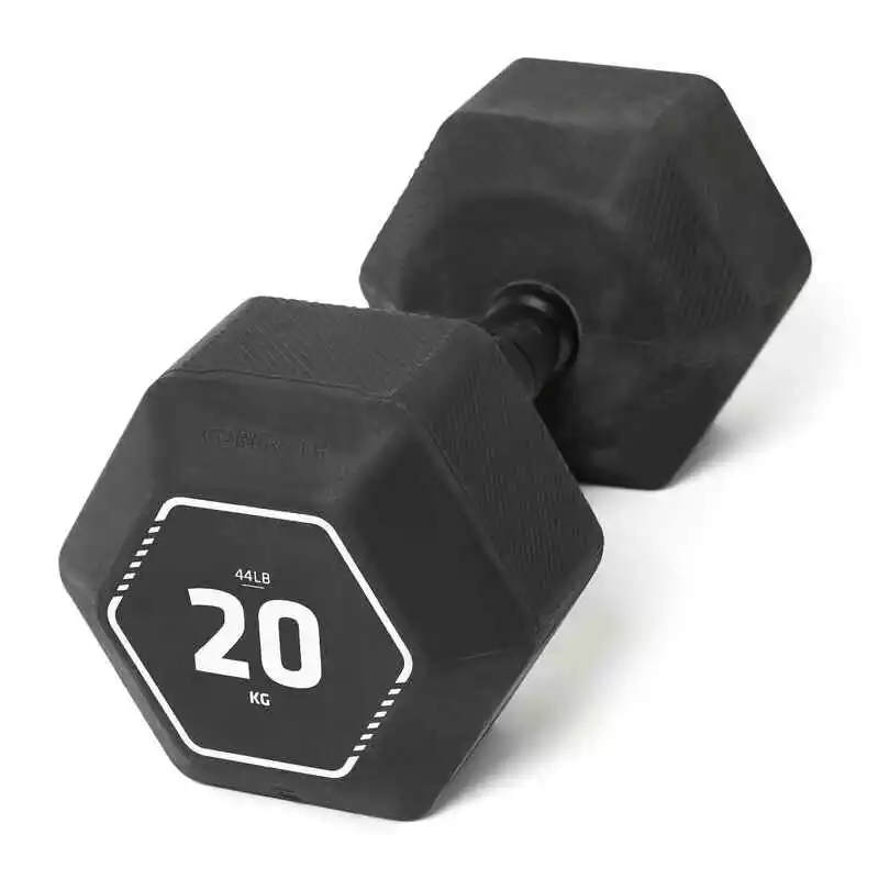 CORENGTH Hantel Krafttraining Crosstraining Hex Dumbbell 20 kg - Schwarz 3 CORENGTH Hantel Krafttraining Crosstraining Hex Dumbbell 20 kg - Schwarz