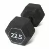 CORENGTH Hantel Krafttraining Crosstraining Hex Dumbbell 22,5 kg - Schwarz