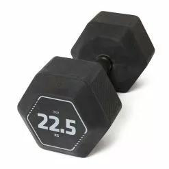 CORENGTH Hantel Krafttraining Crosstraining Hex Dumbbell 22,5 kg - Schwarz