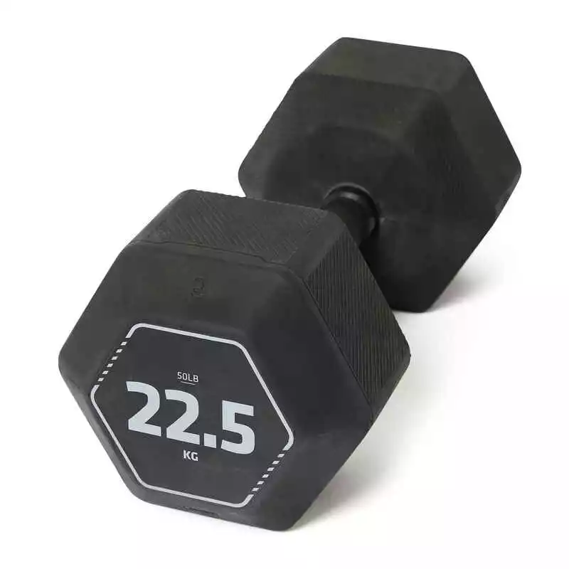 CORENGTH Hantel Krafttraining Crosstraining Hex Dumbbell 22,5 kg - Schwarz 3 CORENGTH Hantel Krafttraining Crosstraining Hex Dumbbell 22,5 kg - Schwarz