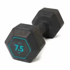 CORENGTH Hantel Krafttraining Crosstraining Hex Dumbbell 7,5 kg - Schwarz