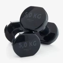 Domyos Hantelset 2 × 5 Kg - Schwarz