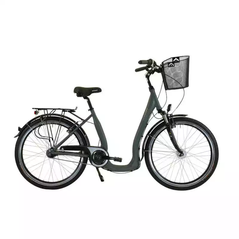 HAWK BIKES HAWK City Comfort Deluxe Plus Grey 26 Zoll 3 HAWK BIKES HAWK City Comfort Deluxe Plus Grey 26 Zoll