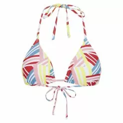 Chiemsee Klassisches Triangel-Bikini-Top Allover Bunt Gemustert