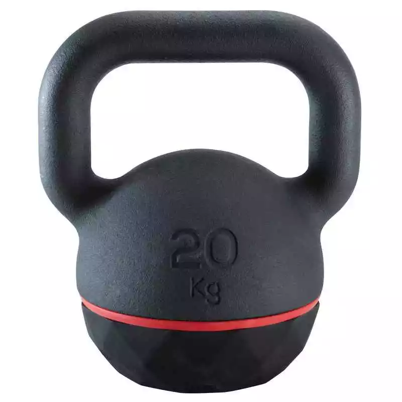CORENGTH Kugelhantel Kettlebell 20 kg Gusseisen Und Basis Aus Gummi 3 CORENGTH Kugelhantel Kettlebell 20 kg Gusseisen Und Basis Aus Gummi