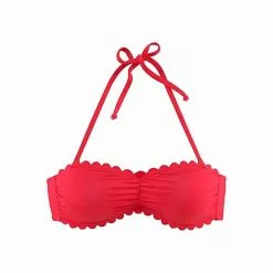 LASCANA Bandeau-Bikini-Top »Scallop« Damen -Großes Bekleidungsmagazin lascana bandeau bikini top scallop damen 1