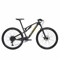 Rockrider Mountainbike Cross Country Carbon- Und Aluminiumrahmen XC 500 S Grau