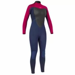 Neoprenanzug Surfen Roxy 4/3 mm Damen Blau/dunkelrot