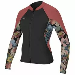 O'Neill Oneill Neoprenanzug Wms Bahia Full-Zip Jacket 1/0.5 Damen Langarm HH9 BLACK/TWIG