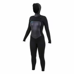 O'Neill Oneill Neoprenanzug Wms Epic Chest Zip W/Hood Full 6/5 Damen Langarm BLK/BLK 202