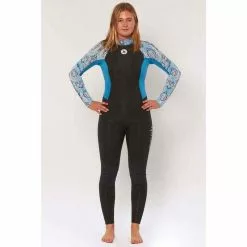 Sisstr Neoprenanzug SUMMER SEAS CLR BLOCK BK ZIP FULL SUIT 3/2 Damen Langarm OC