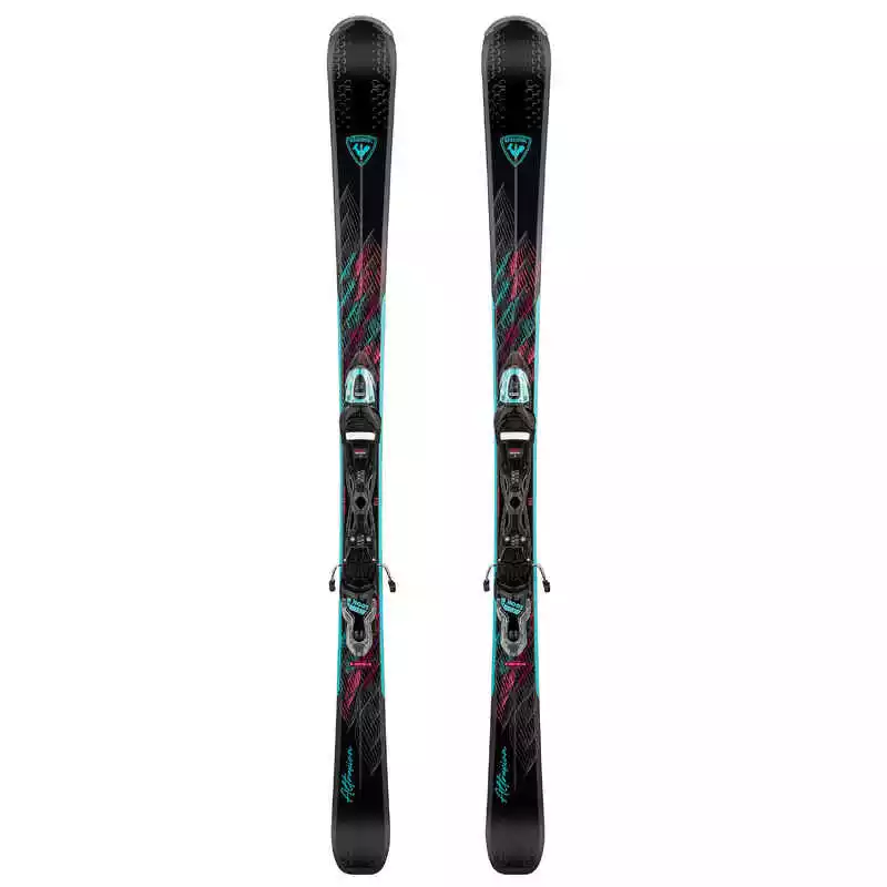 Ski Damen Mit Bindung Piste - Attraxion Rossignol Schwarz/blau/rosa 3 Ski Damen Mit Bindung Piste - Attraxion Rossignol Schwarz/blau/rosa