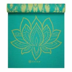 Gaiam Wendbare Yogamatte - 6 Mm - Türkis Lotus