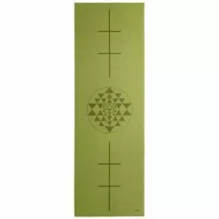 BODHI Yogamatte LEELA Collection OLIVE, Yantra/Alignment Olive, PVC
