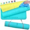 TOPFLEX YOGAZEN Yogamatte TPE Dick Breit Rutschfest Zitrone Und Azurblau