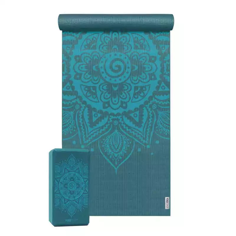 YOGISTAR Yoga-Set Starter Edition - Spiral Mandala (Yogamatte + 1 Yogablock) 4 YOGISTAR Yoga-Set Starter Edition - Spiral Mandala (Yogamatte + 1 Yogablock) – Bild 2